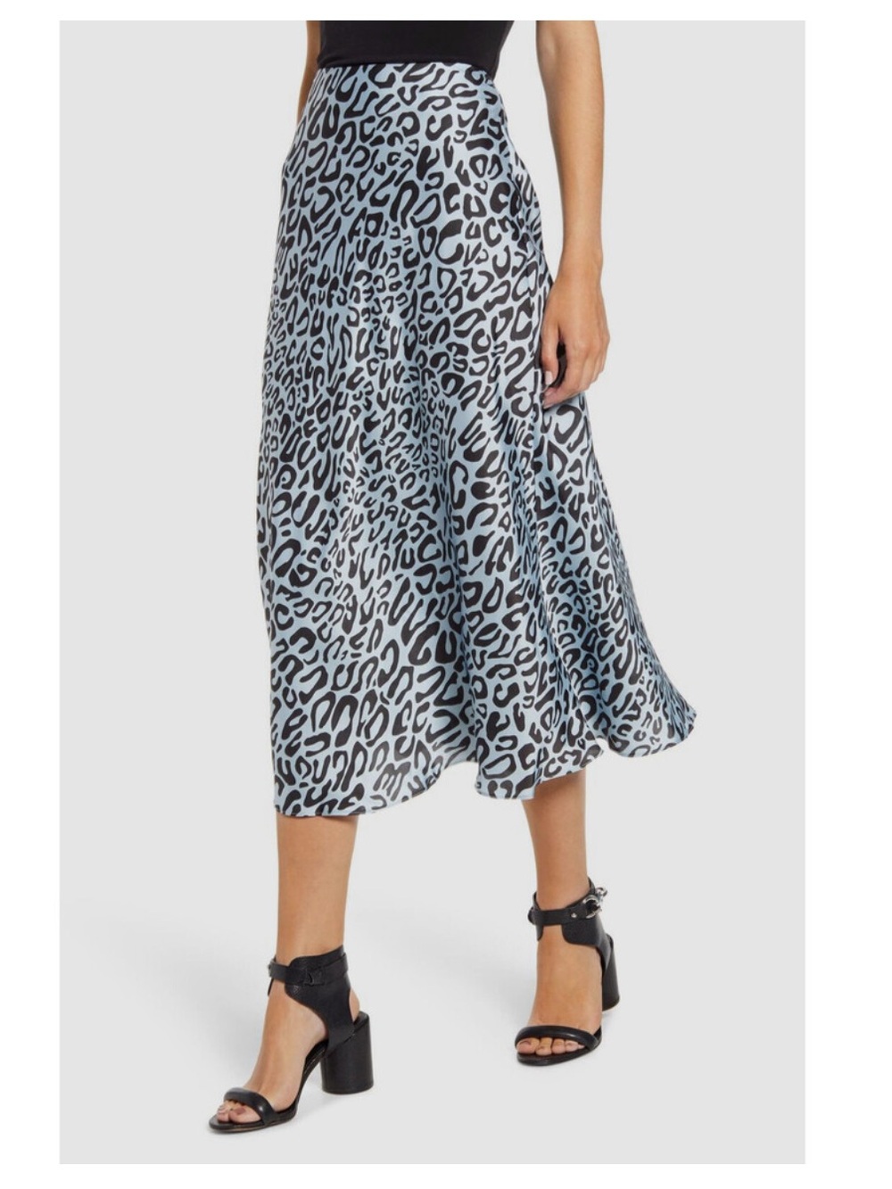 Rebecca Minkoff Davis Leopard Print Midi Skirt